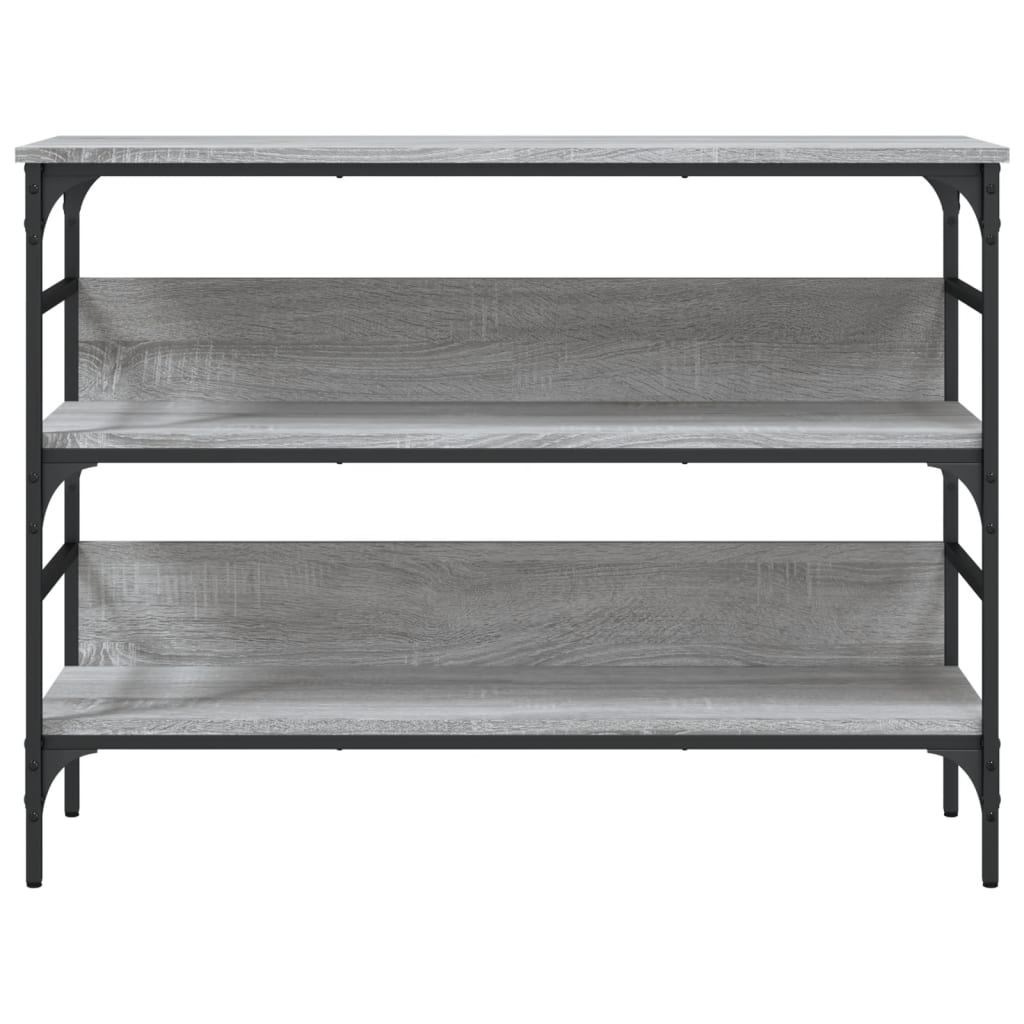 Konsollbord grå sonoma 100x32x75 cm konstruert tre
