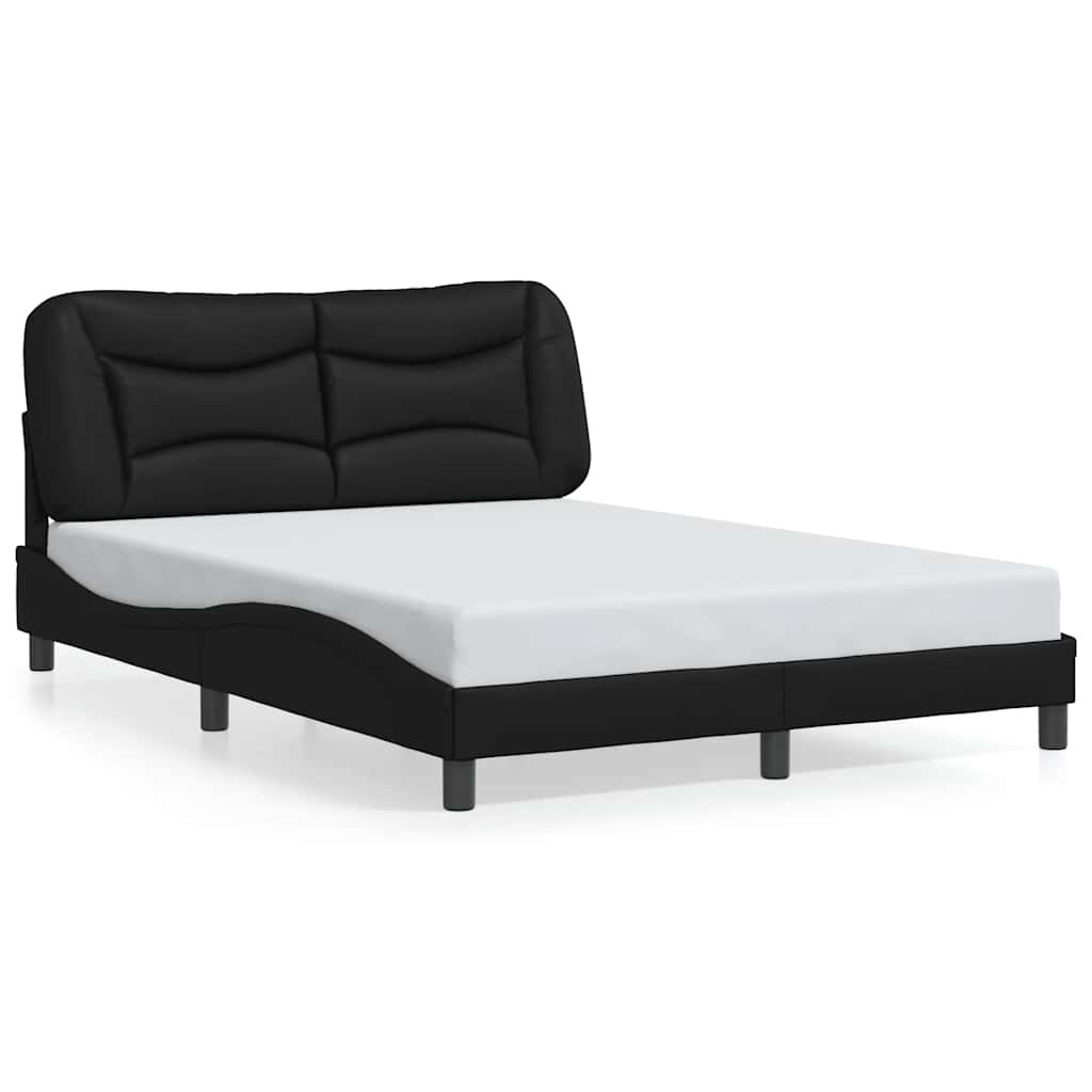 Sengeramme uten madrass Hvar svart 135x190 cm kunstlær