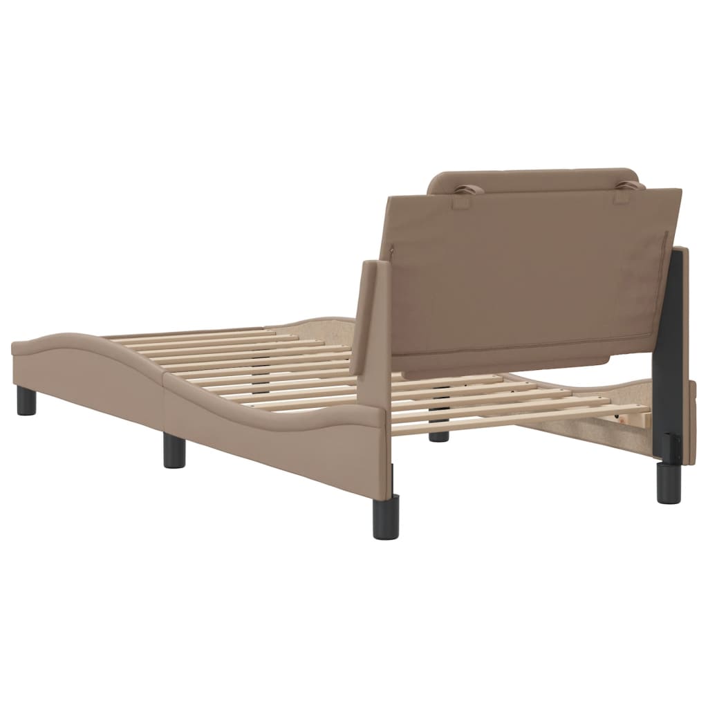 Sengeramme uten madrass Zadar cappuccino 80x200 cm kunstlær