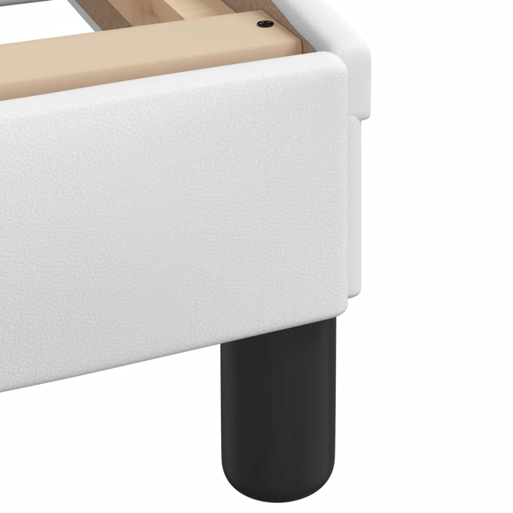 Sengeramme uten madrass Zadar hvit 100x200 cm kunstlær