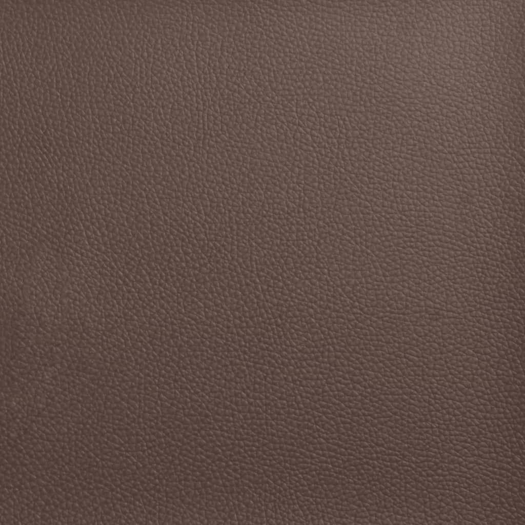 Sengeramme uten madrass Zadar brun 100x200 cm kunstlær