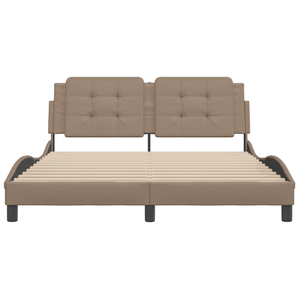 Sengeramme uten madrass Zadar cappuccino 160x200 cm kunstlær