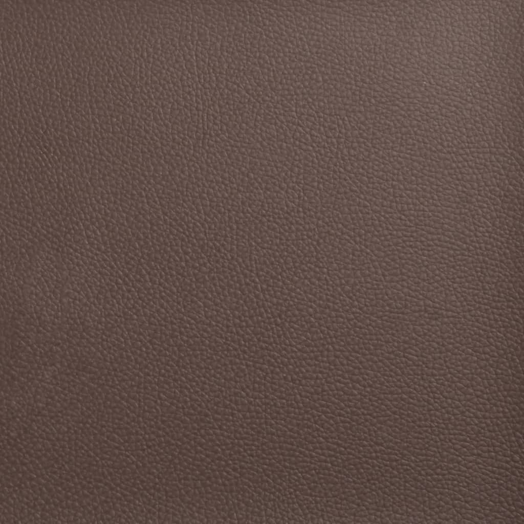 Sengeramme uten madrass Zadar brun 200x200 cm kunstlær