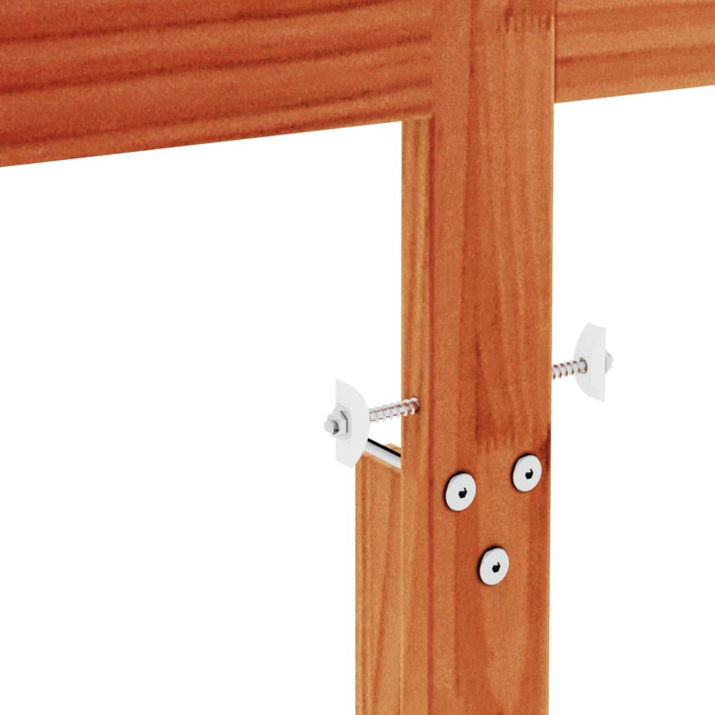 Hodegavl voksbrun 150 cm heltre furu