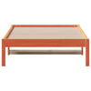 Seng med madrass voksbrun 90x200 cm heltre furu