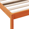 Seng med madrass voksbrun 90x200 cm heltre furu