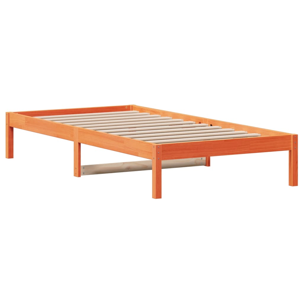 Dagseng uten madrass voksbrun 80x200 cm heltre furu