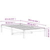 Dagseng uten madrass voksbrun 80x200 cm heltre furu