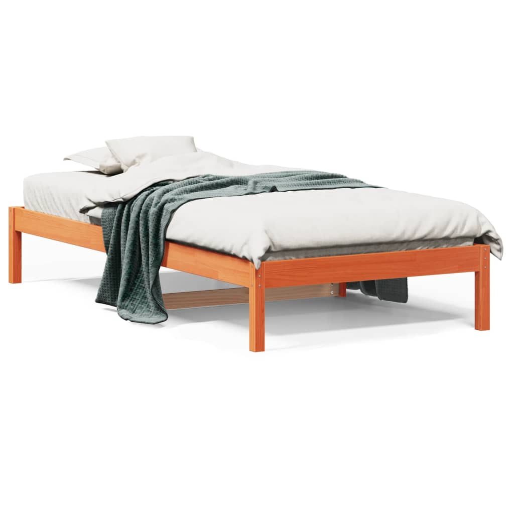 Dagseng uten madrass voksbrun 90x190 cm heltre furu