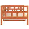 Seng med madrass voksbrun 90x200 cm heltre furu