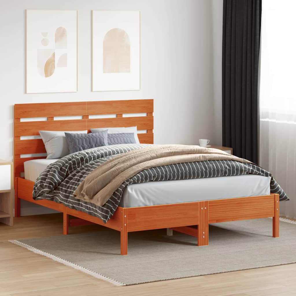 Hodegavl voksbrun 150 cm heltre furu