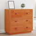 Skjenk voksbrun 80x40x75 cm heltre furu