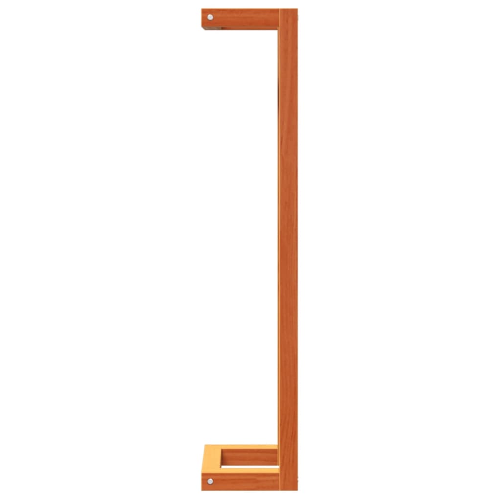 Håndklestativ voksbrun 23x18x90 cm heltre furu