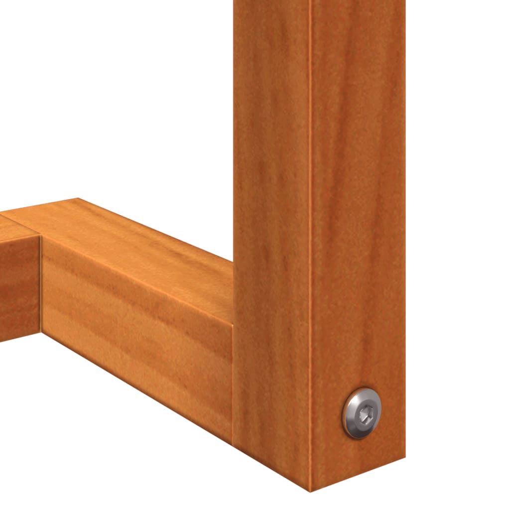 Håndklestativ voksbrun 23x18x90 cm heltre furu