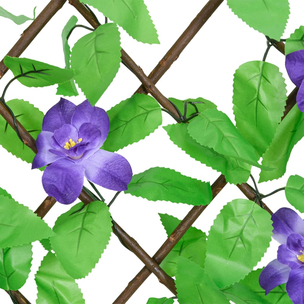  Utvidbart espalier med kunstig eføy grønn 180x20 cm vidaXL