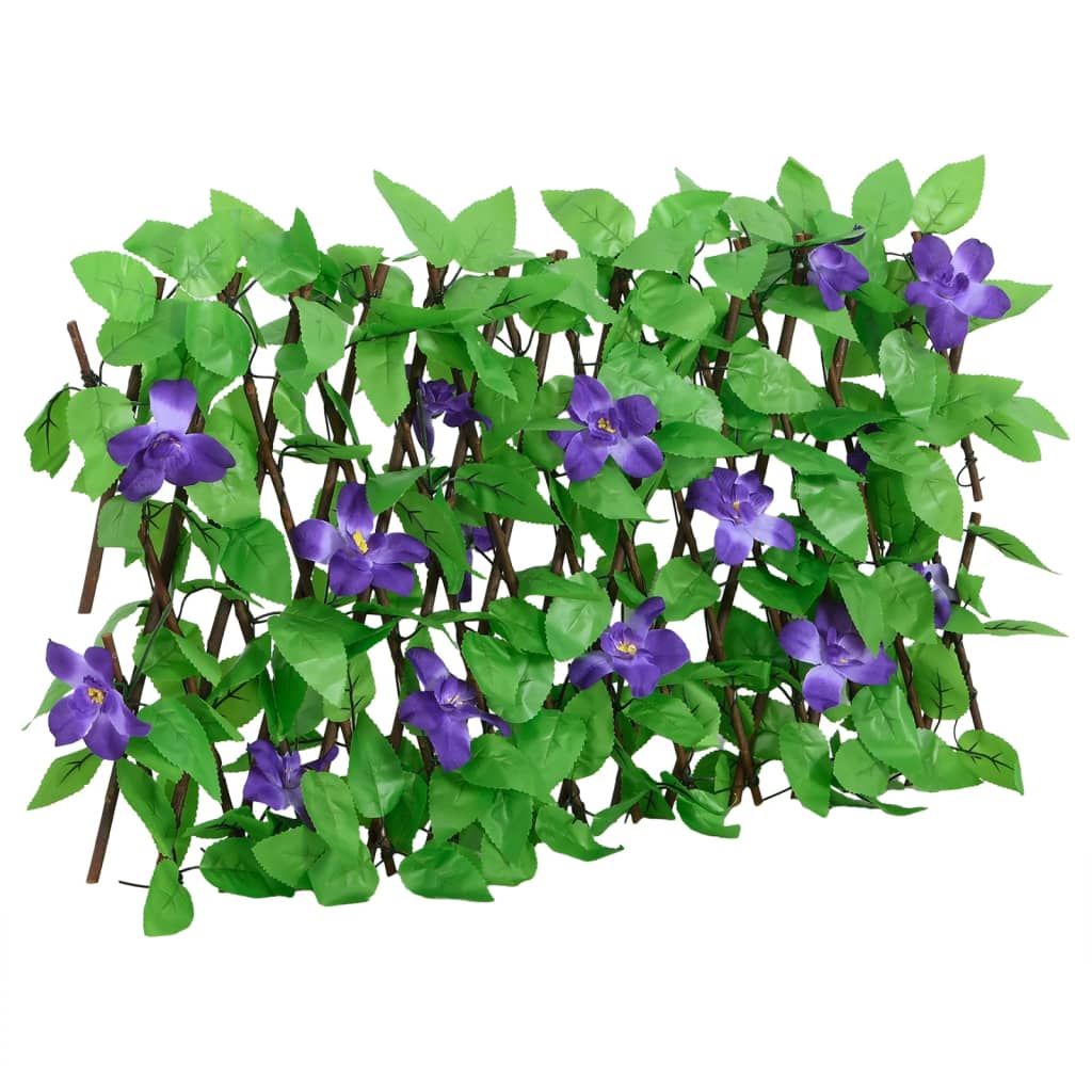  Utvidbart espalier med kunstig eføy 5 stk grønn 180x20 cm