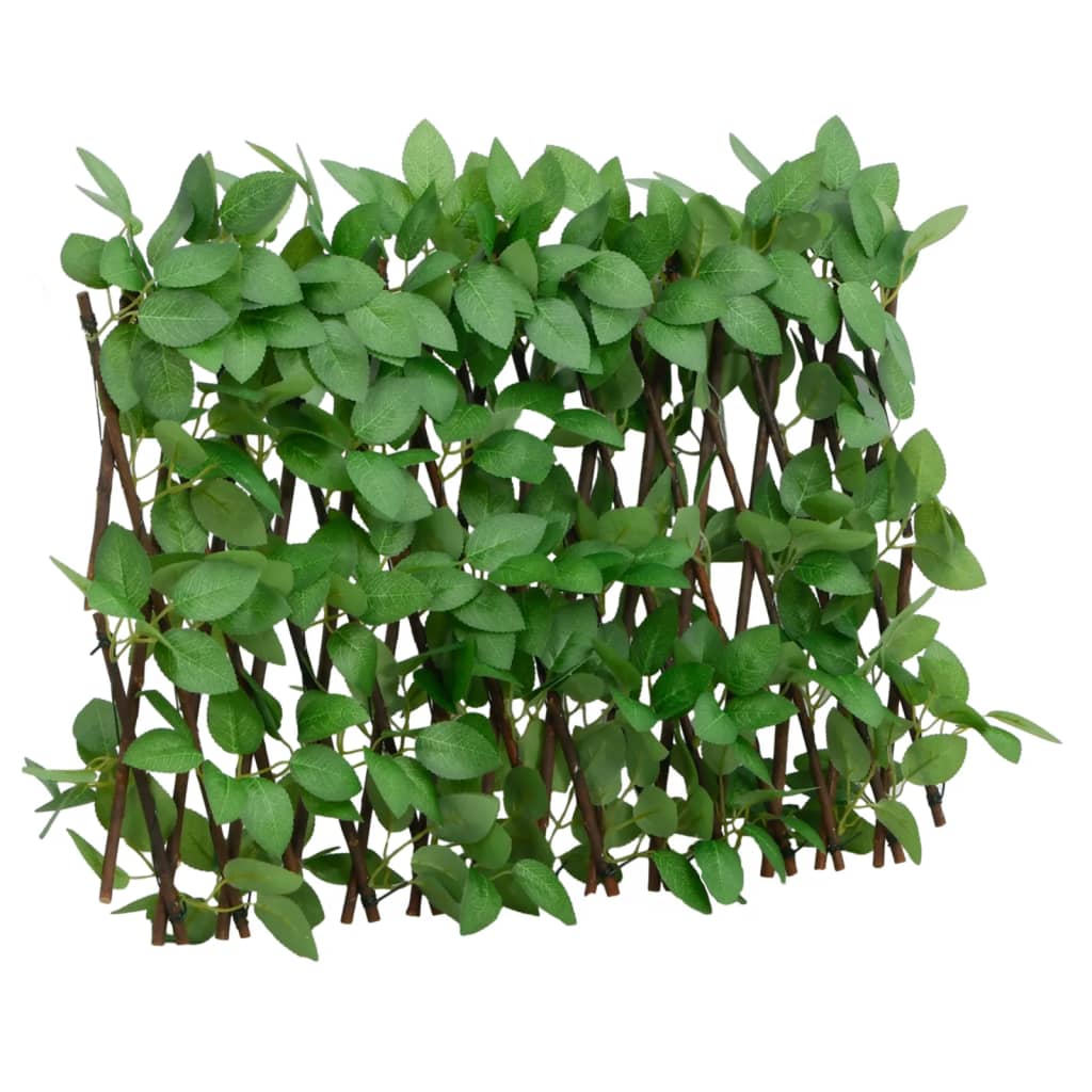  Utvidbart espalier med kunstig eføy 5 stk grønn 180x30 cm