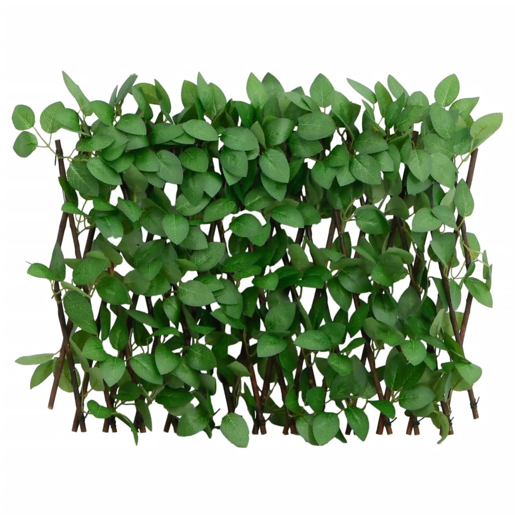 Utvidbart espalier med kunstig eføy 5 stk grønn 180x30 cm