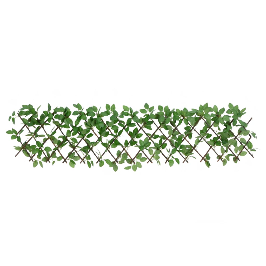  Utvidbart espalier med kunstig eføy 5 stk grønn 180x30 cm