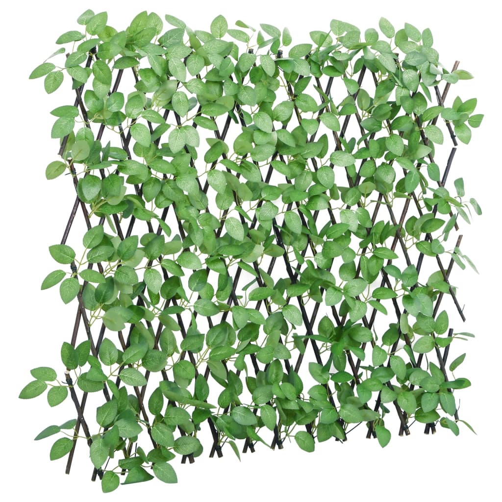  Utvidbart espalier med kunstig eføy grønn 180x65 cm