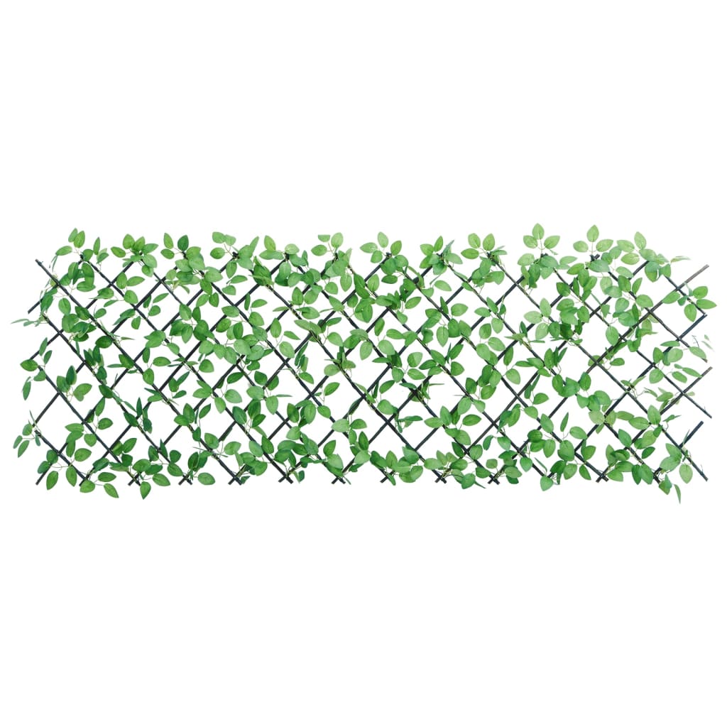  Utvidbart espalier med kunstig eføy grønn 180x65 cm