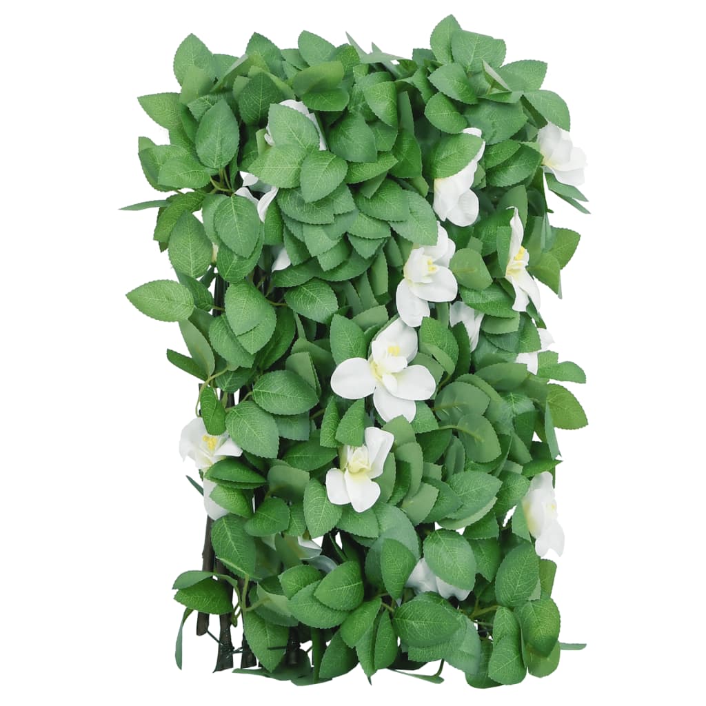 Utvidbart espalier med kunstig eføy grønn 5 stk 180x30 cm