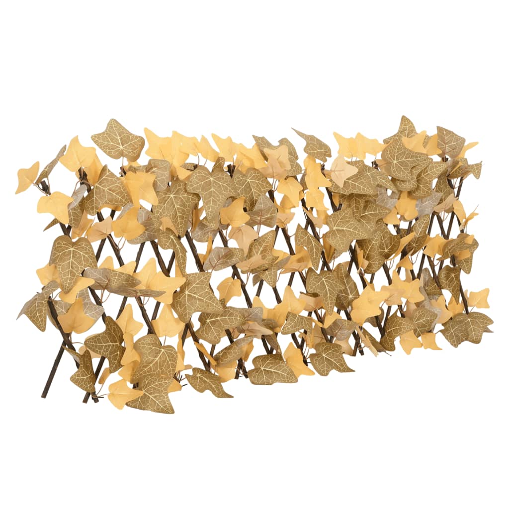 Utvidbart espalier kunstige lønneblader oransje 5 stk 180x30 cm
