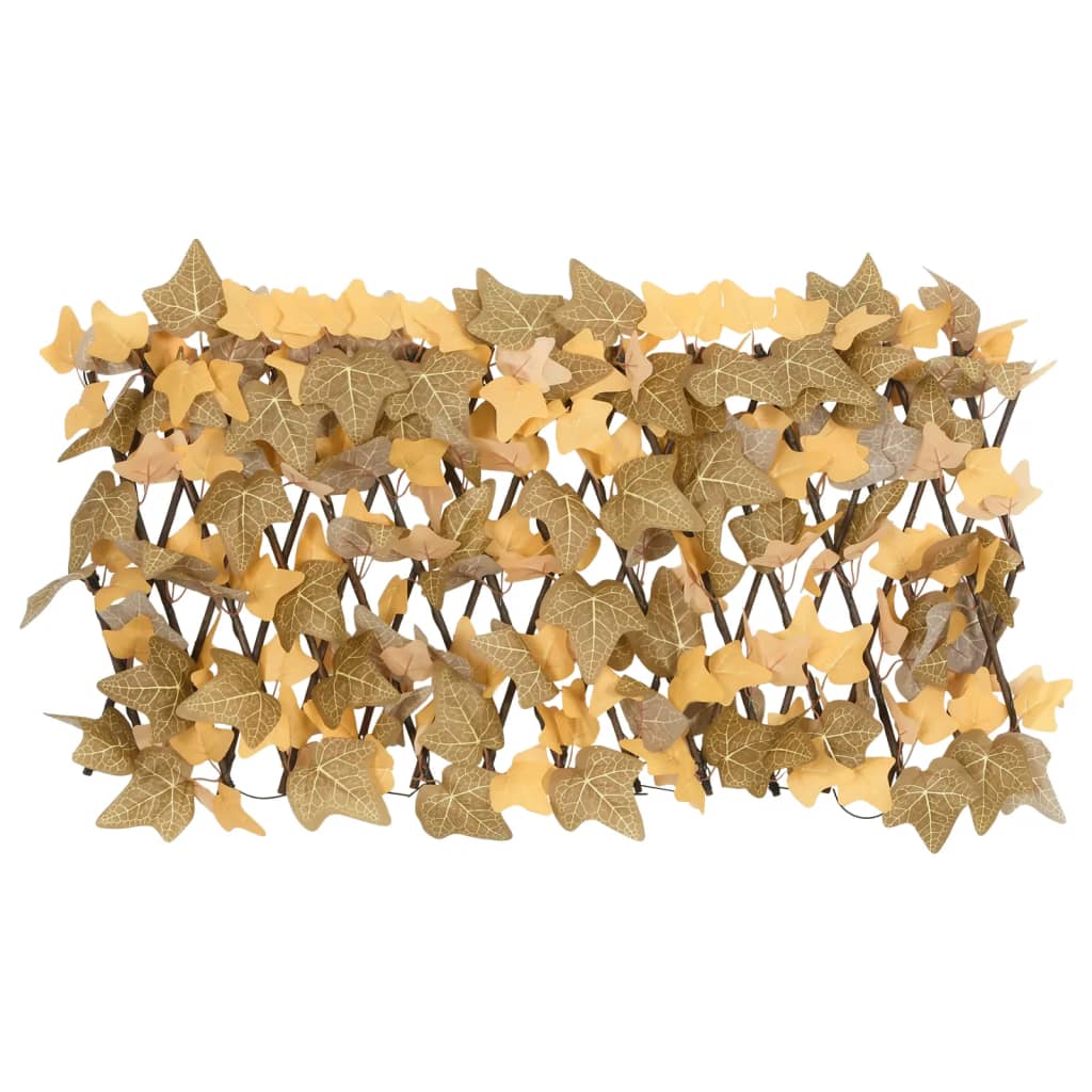 Utvidbart espalier kunstige lønneblader oransje 5 stk 180x30 cm