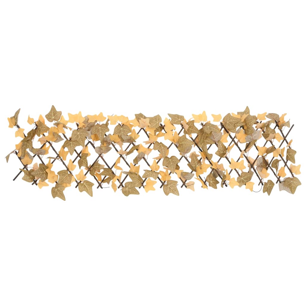Utvidbart espalier kunstige lønneblader oransje 5 stk 180x30 cm