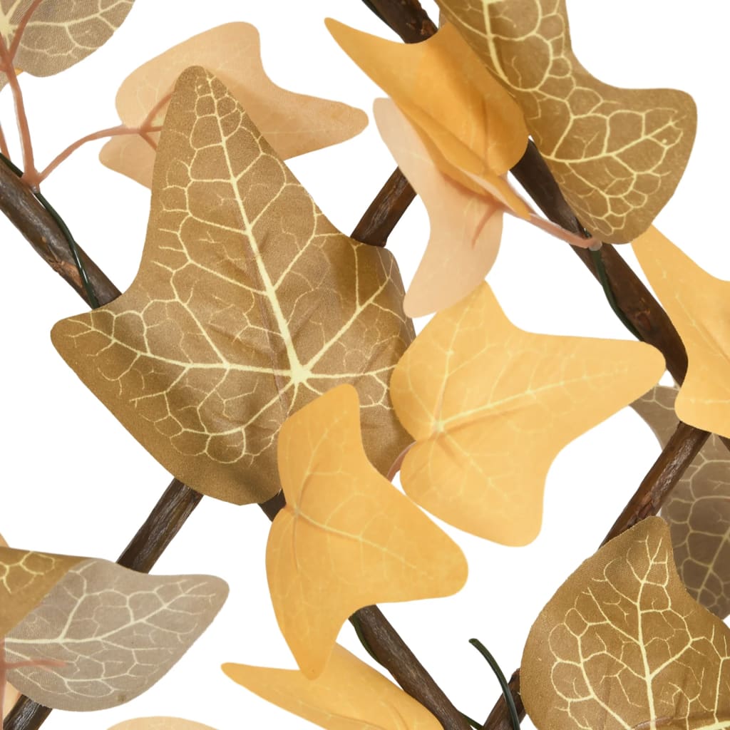 Utvidbart espalier kunstige lønneblader oransje 5 stk 180x30 cm