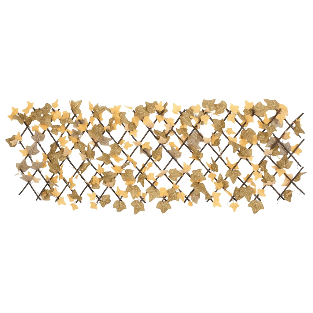 Utvidbart espalier kunstige lønneblader grønn 5 stk 190x60 cm