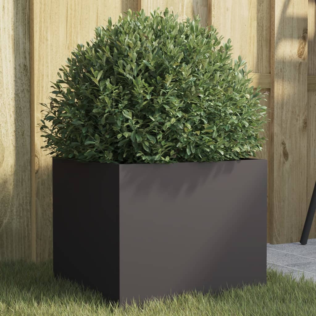 Plantekasse svart 32x30x29 cm stål