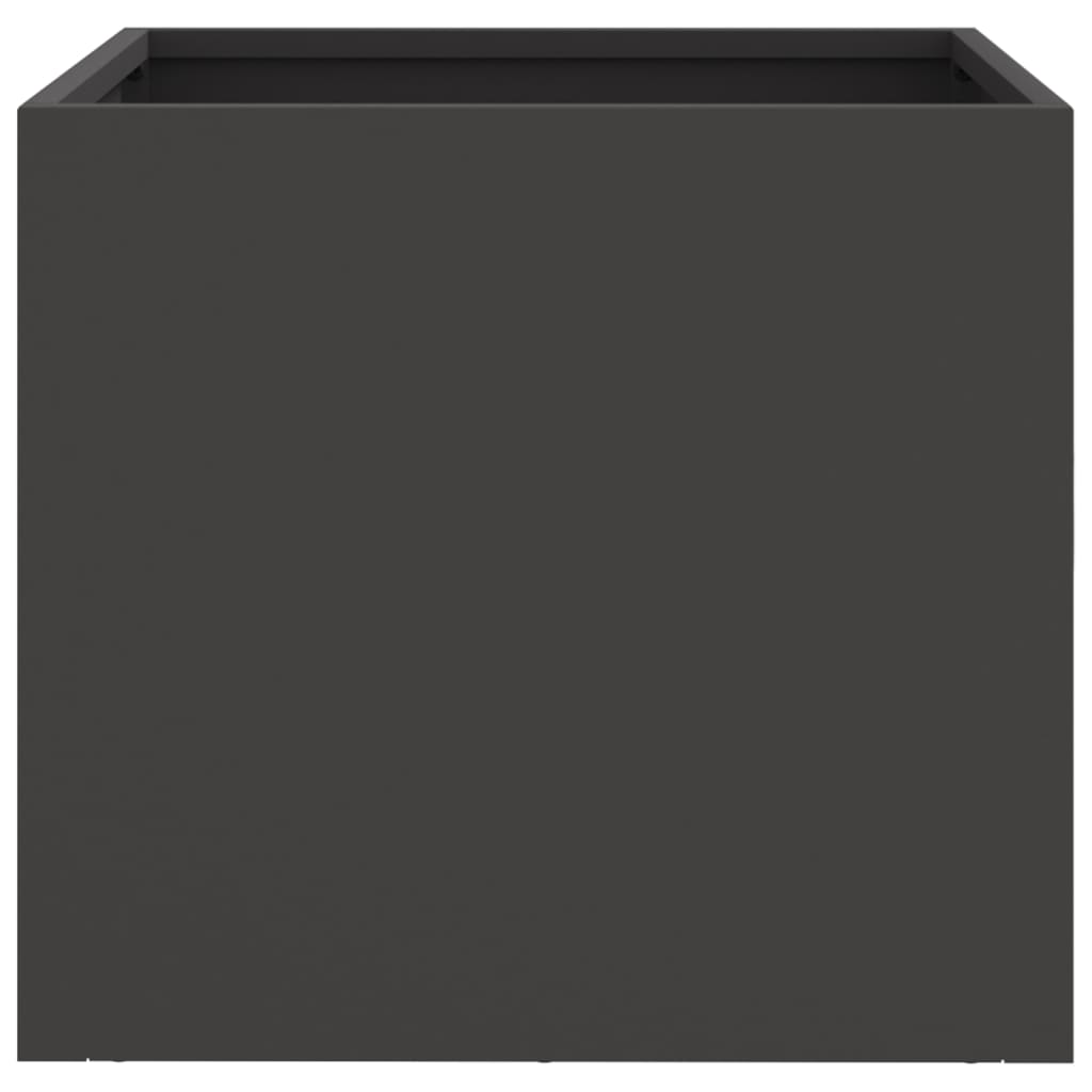 Plantekasser 2 stk svart 32x30x29 cm stål
