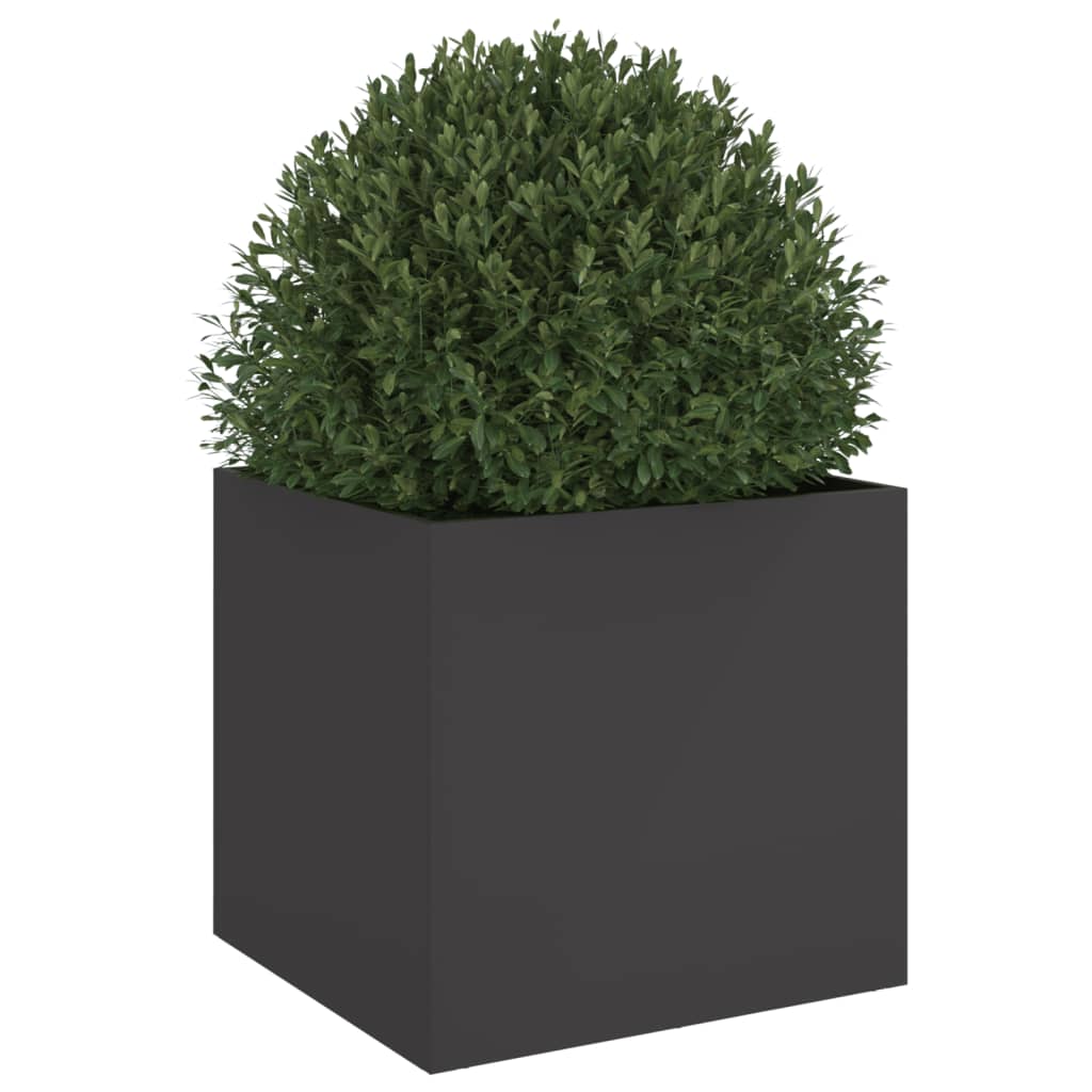 Plantekasse svart 42x40x39 cm stål