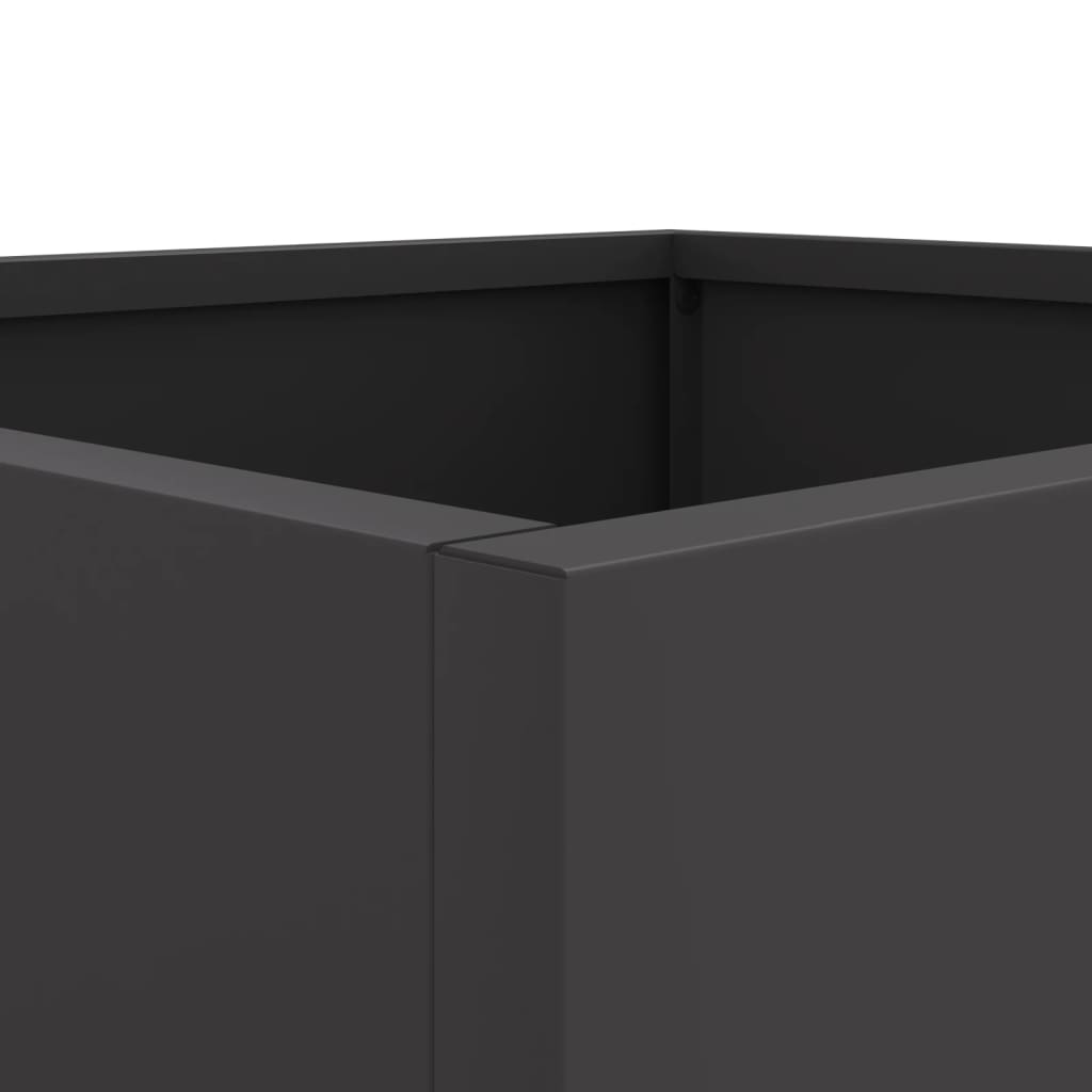 Plantekasse svart 49x47x46 cm stål