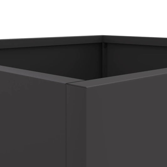Plantekasse svart 49x47x46 cm stål