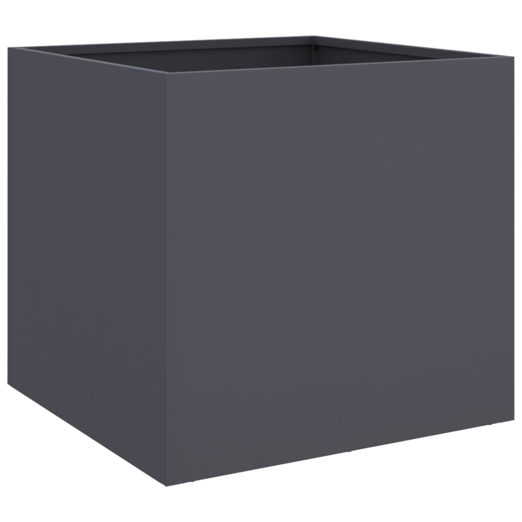 Plantekasse antrasitt 49x47x46 cm stål