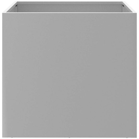 Plantekasser 2 stk sølv 49x47x46 cm galvanisert stål