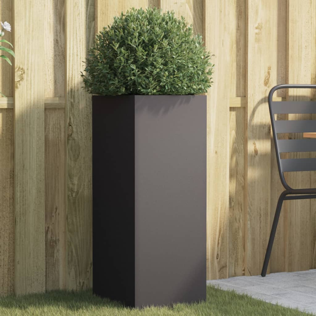 Plantekasse svart 32x29x75 cm stål