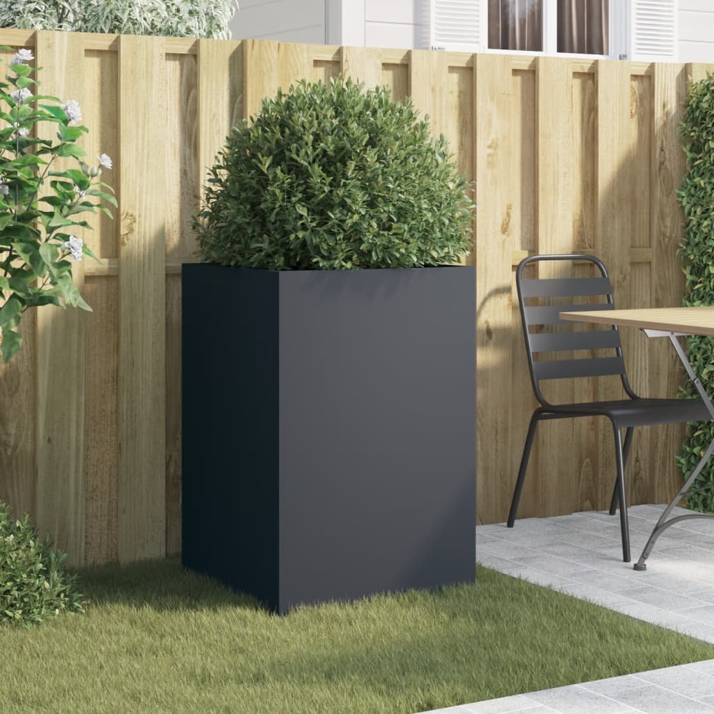 Plantekasse antrasitt 52x48x75 cm stål