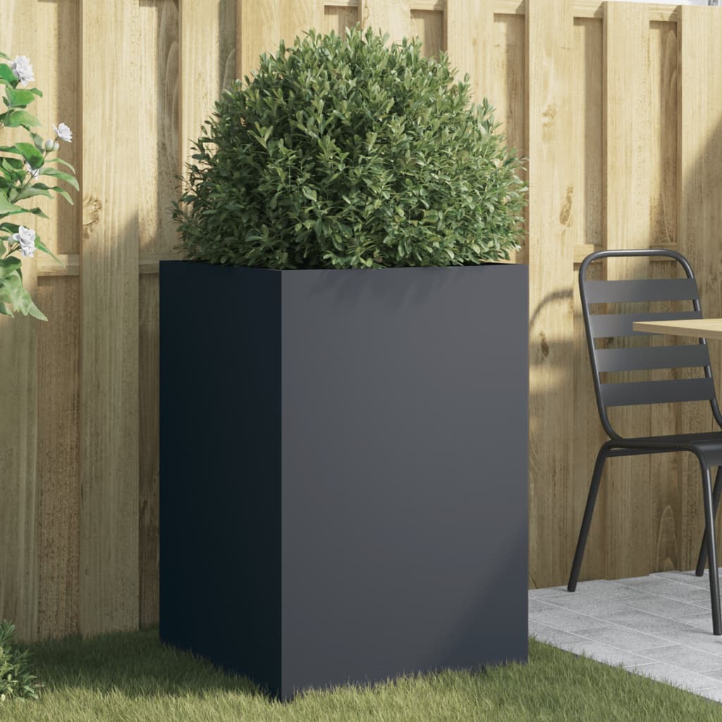Plantekasse antrasitt 52x48x75 cm stål
