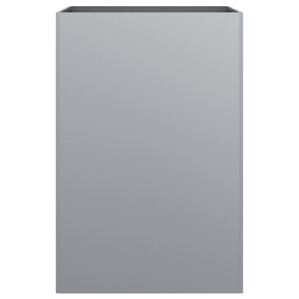 Plantekasse sølv 52x48x75 cm galvanisert stål