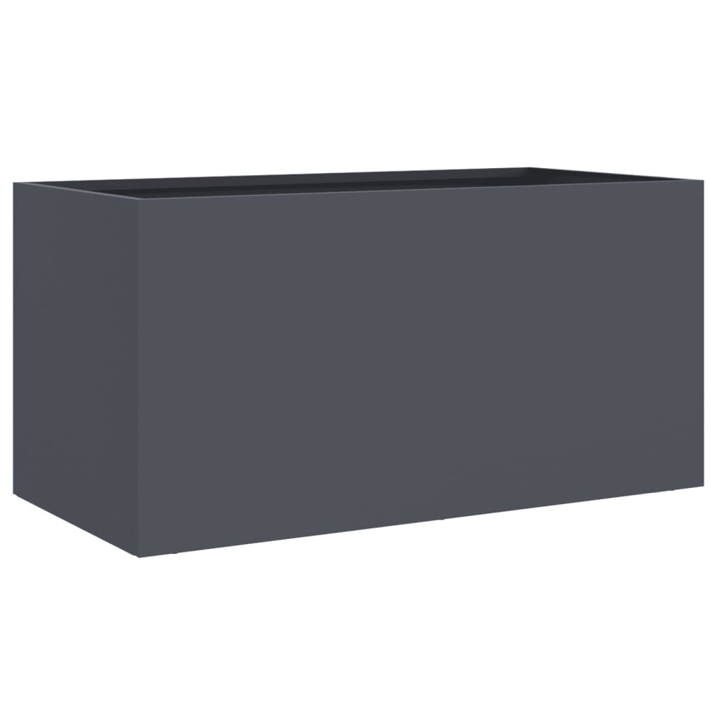 Plantekasse antrasitt 62x30x29 cm stål