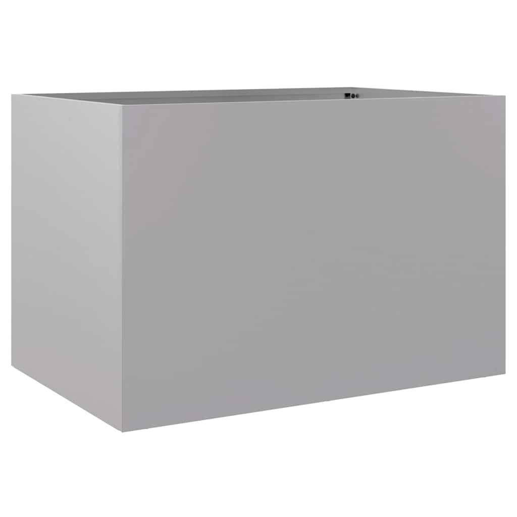 Plantekasse sølv 62x40x39 cm galvanisert stål
