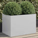 Plantekasse sølv 62x40x39 cm galvanisert stål