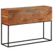 Konsollbord 110x30x75 cm heltre akasie og jern