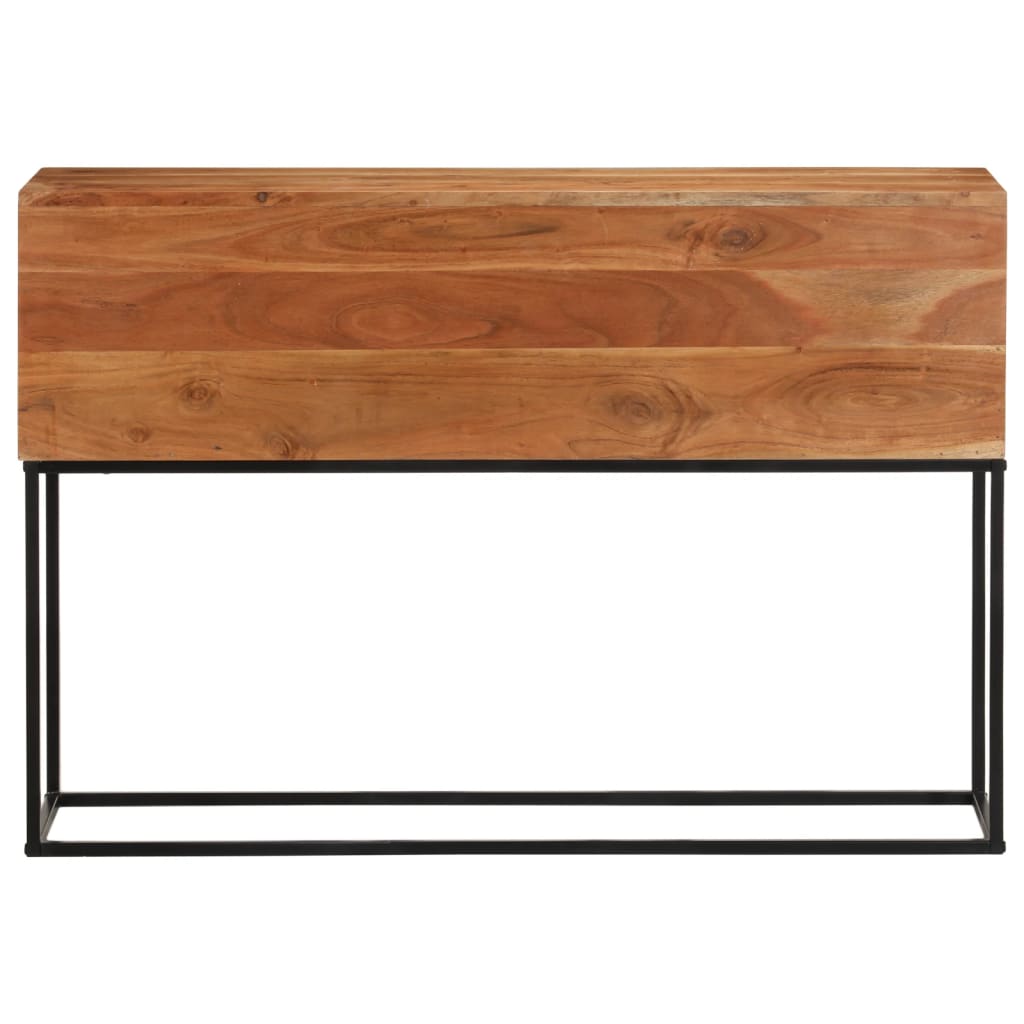 Konsollbord 110x30x75 cm heltre akasie og jern