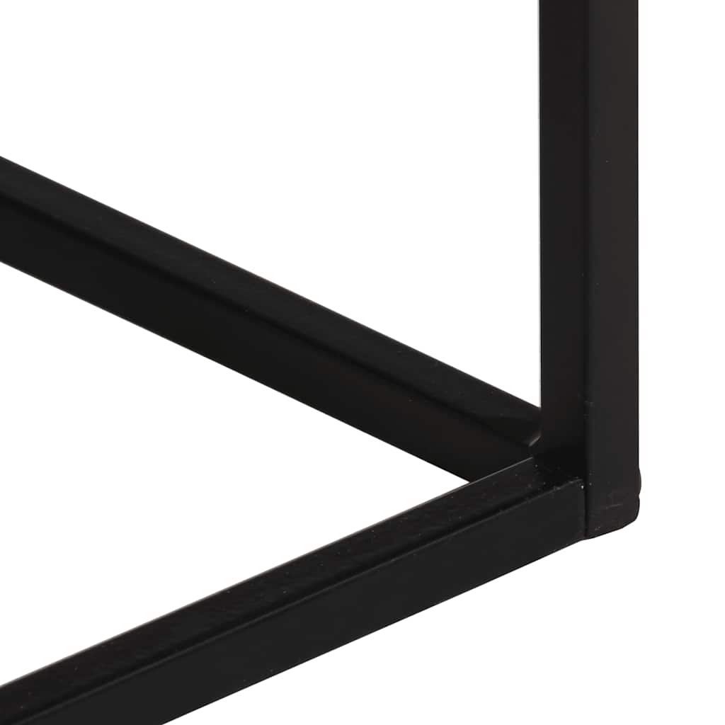 Konsollbord 110x30x75 cm gjenvunnet heltre og jern