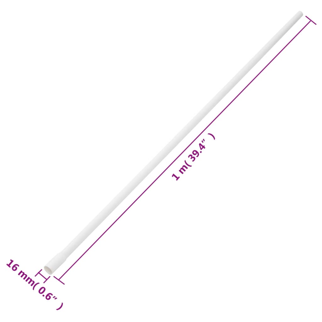 Kabelkanaler Ø16 mm 30 m PVC vidaXL