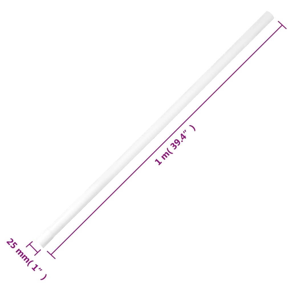 Kabelkanaler med klips Ø25 mm 10 m PVC